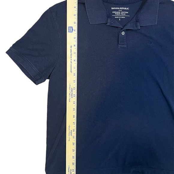 BANANA REPUBLIC ORGANIC COTTON PIQUE POLO SIZE L - Picture 5 of 5